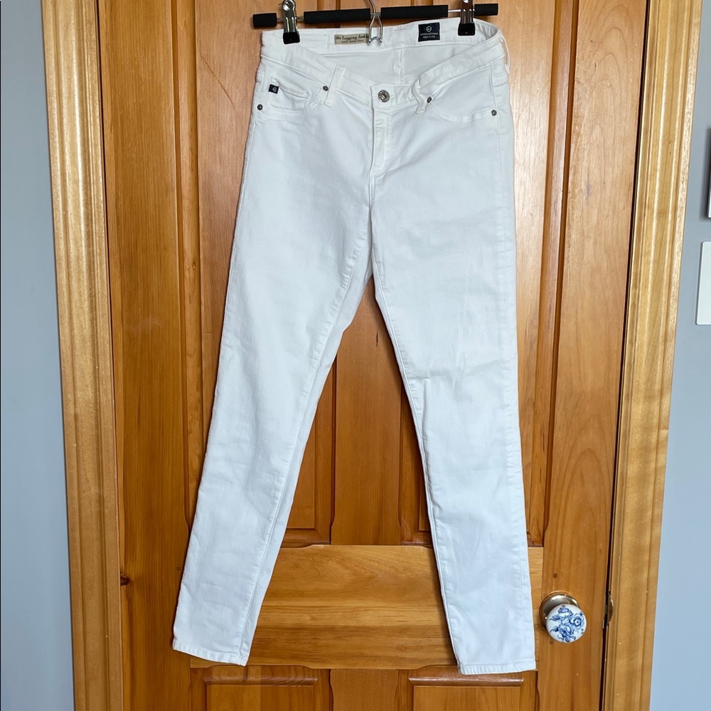 AG Adriano Goldschmied Women's White Skinny Jeans